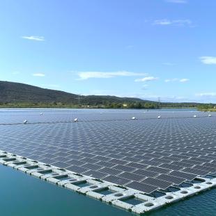 omega 1 solaire flottant lac vaucluse