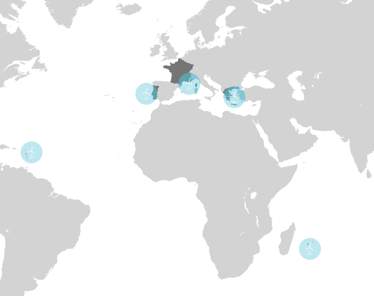 carte éolienne offshore